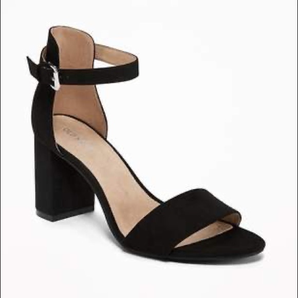 Old Navy Shoes - Old Navy Faux Suede Block Heel Sandal